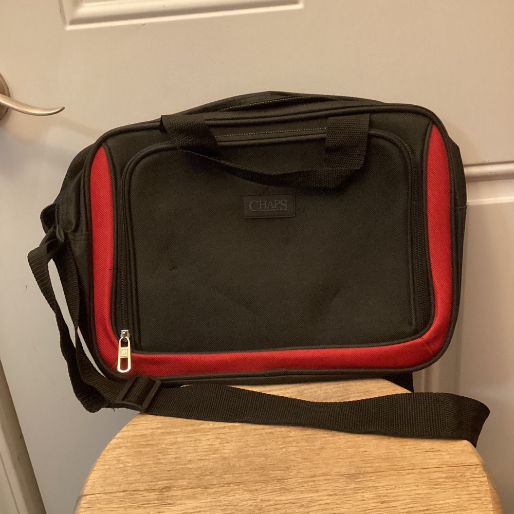 CHAPS Huntley Carry On Bag Computer Messenger Bag Tote with Strap
